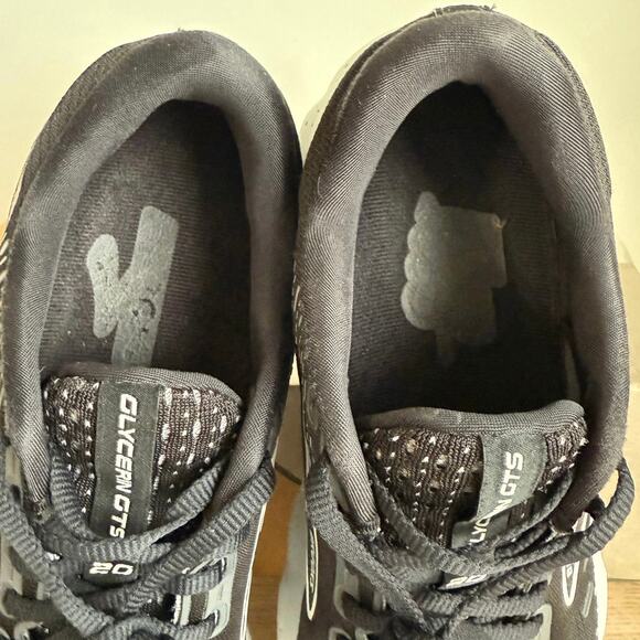 Brooks Glycerin GTS 20 Black/White Women Running Sneakers - SZ 8 - Picture 13 of 14